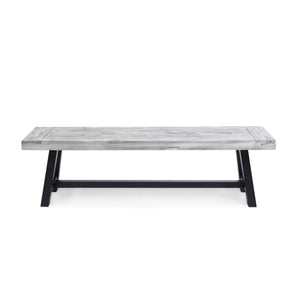 Tranquilizer - Outdoor Acacia Wood Bench With Slat Panel Design - Best Buy Furniture