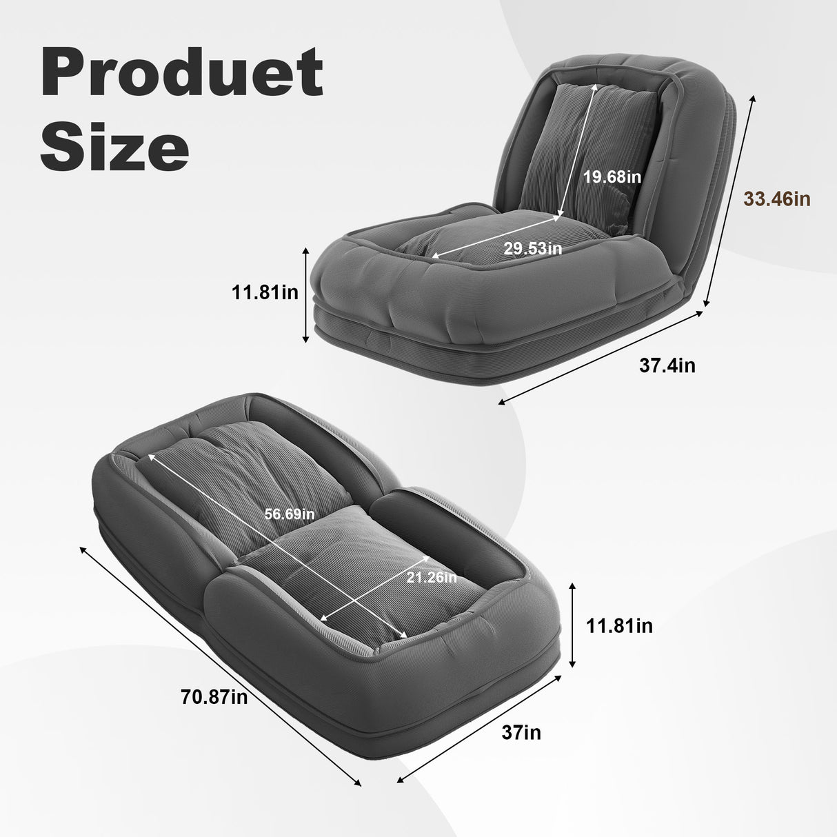 Upholstered Human Dog Bed for Adults and Pets