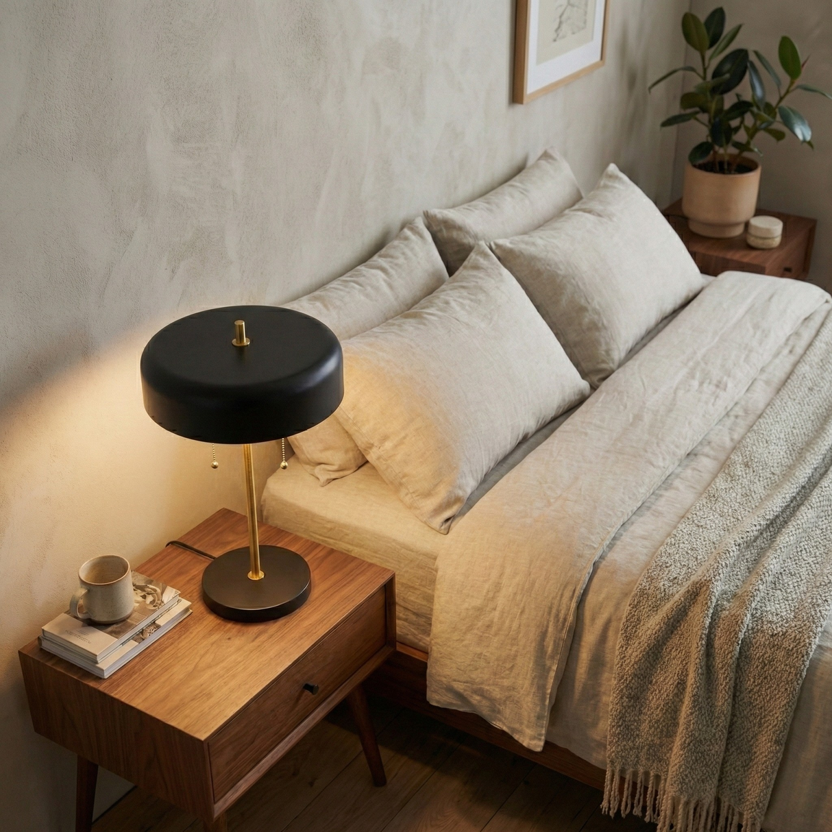 Obni Nordic Home Creative Romantic Desk Bedside Lamp