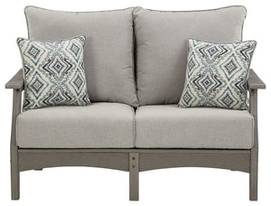 Visola - Loveseat w/Cushion - Gray - Best Buy Furniture