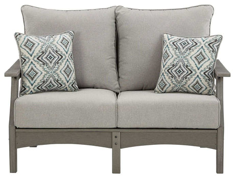 Visola - Loveseat w/Cushion - Gray - Best Buy Furniture