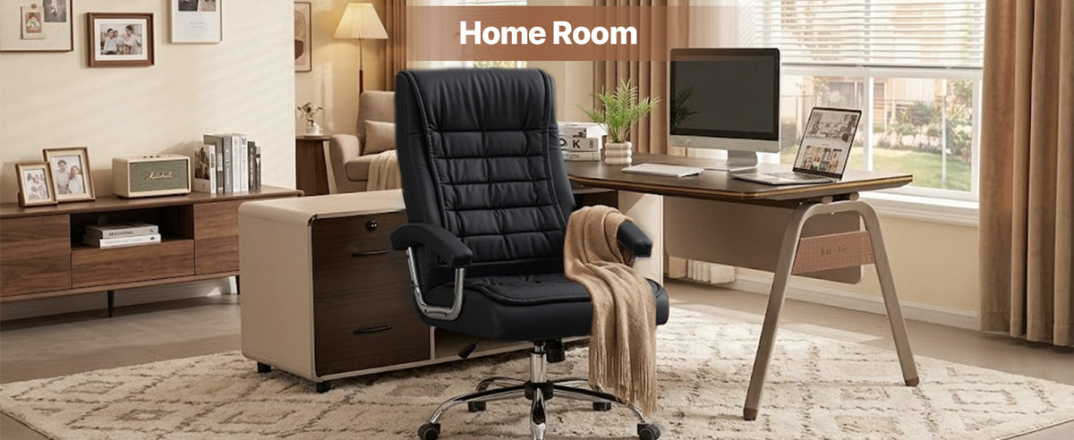 Executive Office Chair - High Back PU Leather Ergonomic Design