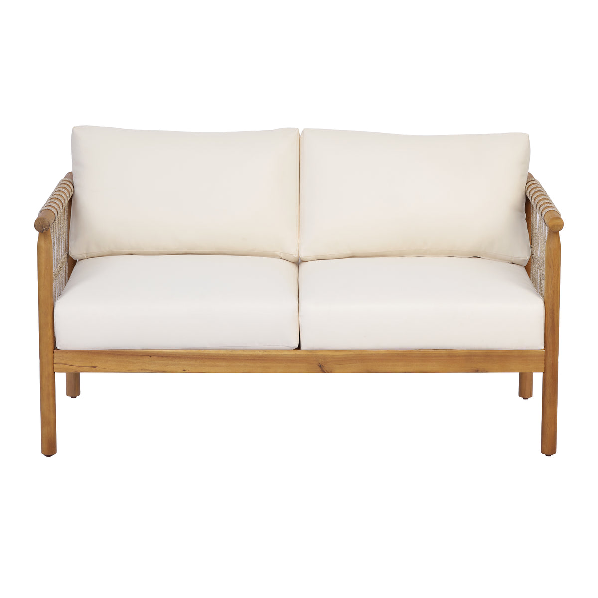 Teak Finish Acacia Wood Patio Seating