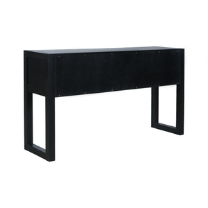 Geometric Carved Console Table With 3 Soft Close Drawers