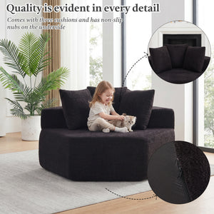 54-Inch Modern-Style Hexagonal Lounge Chair
