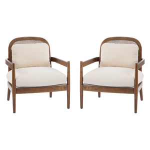 Set of 2 Mid-Century Modern Accent Chairs