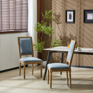 French Country Style Dining Chair With Upholstered Seating And Fluted Legs - Best Buy Furniture