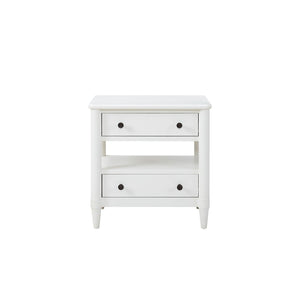 Open Nightstand With 2 Drawers