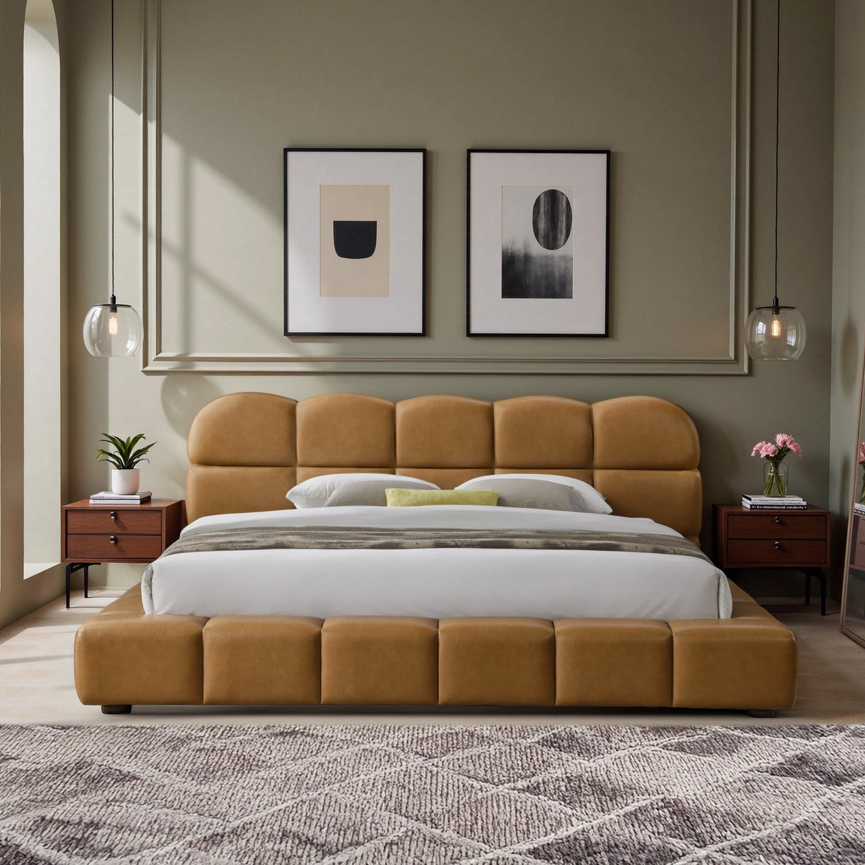 Roswell Luxurious Queen Size Platform Bed