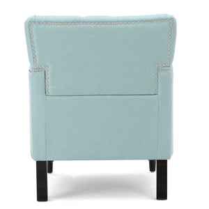 Harrison - Tufted Club Chair With Button Tufted Back And Birch Wood Legs