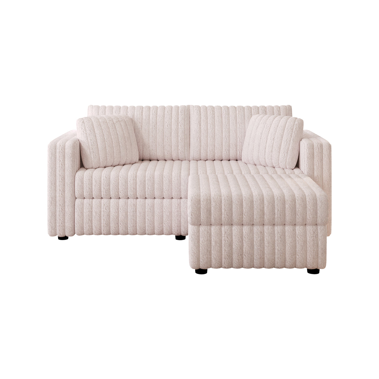 75.6" Soft Modular 2-Person Sofa with Hydraulic Lift