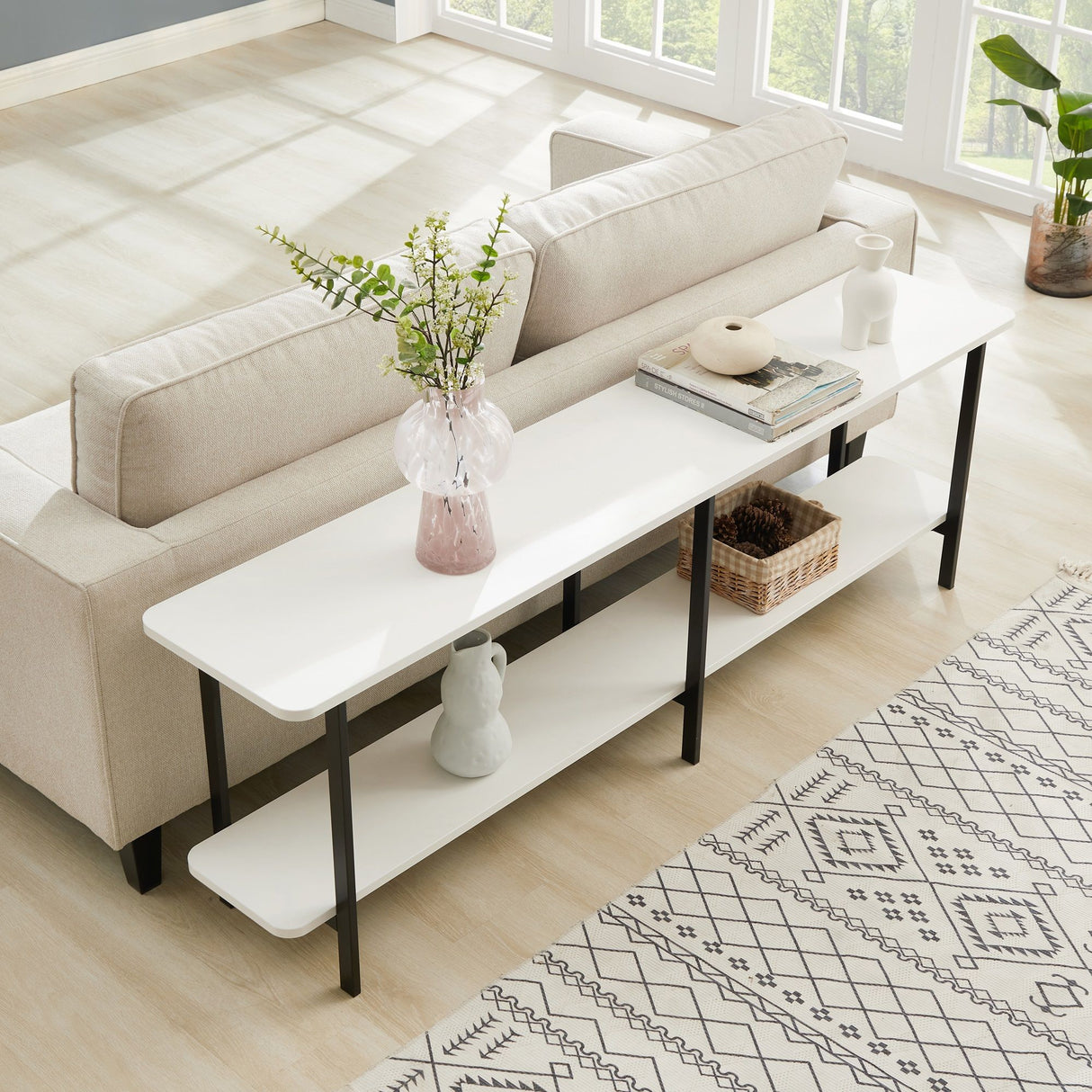 Celine - 2 Shelf Console Table
