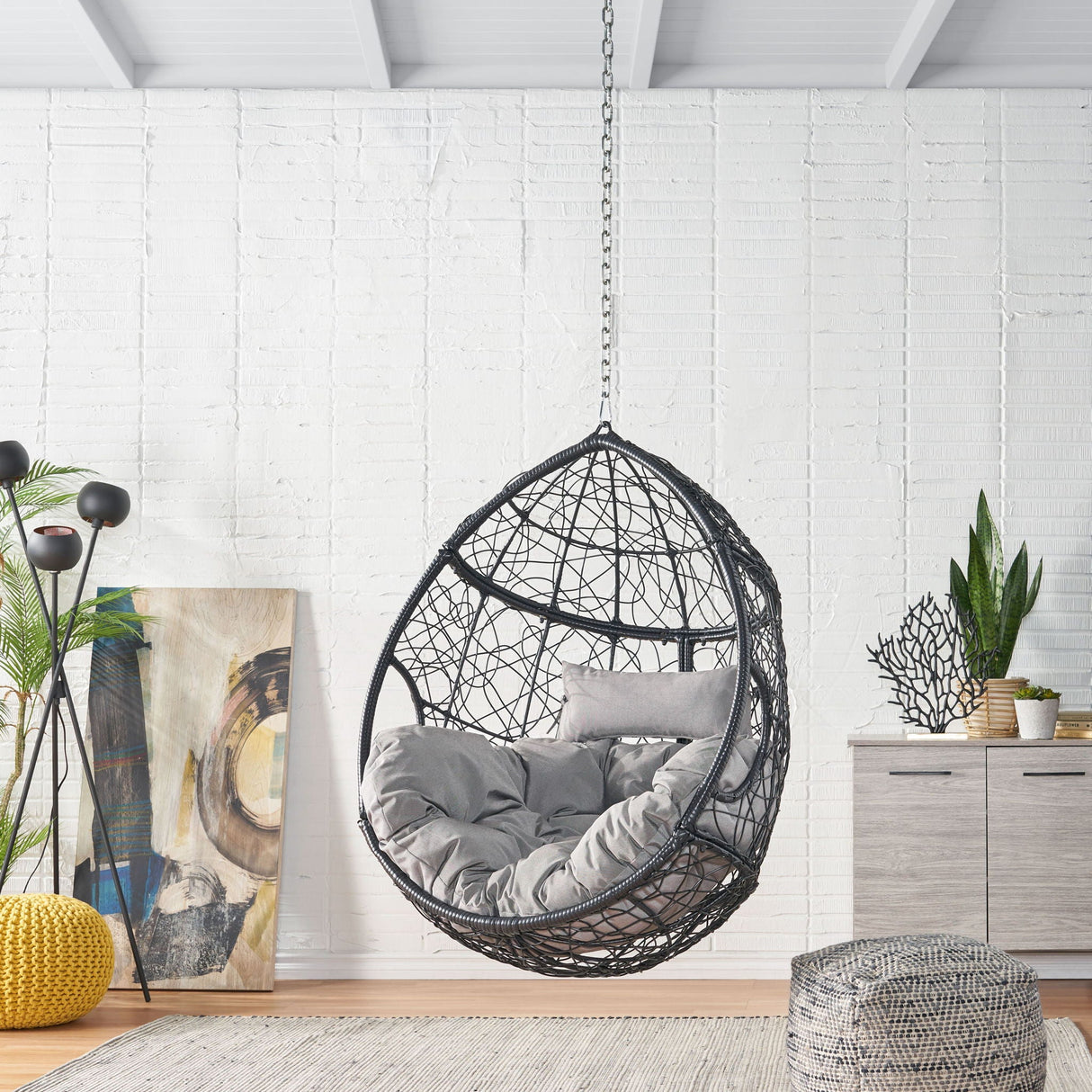 Teardrop - Hanging Chair With 8Ft Chain - Best Buy Furniture