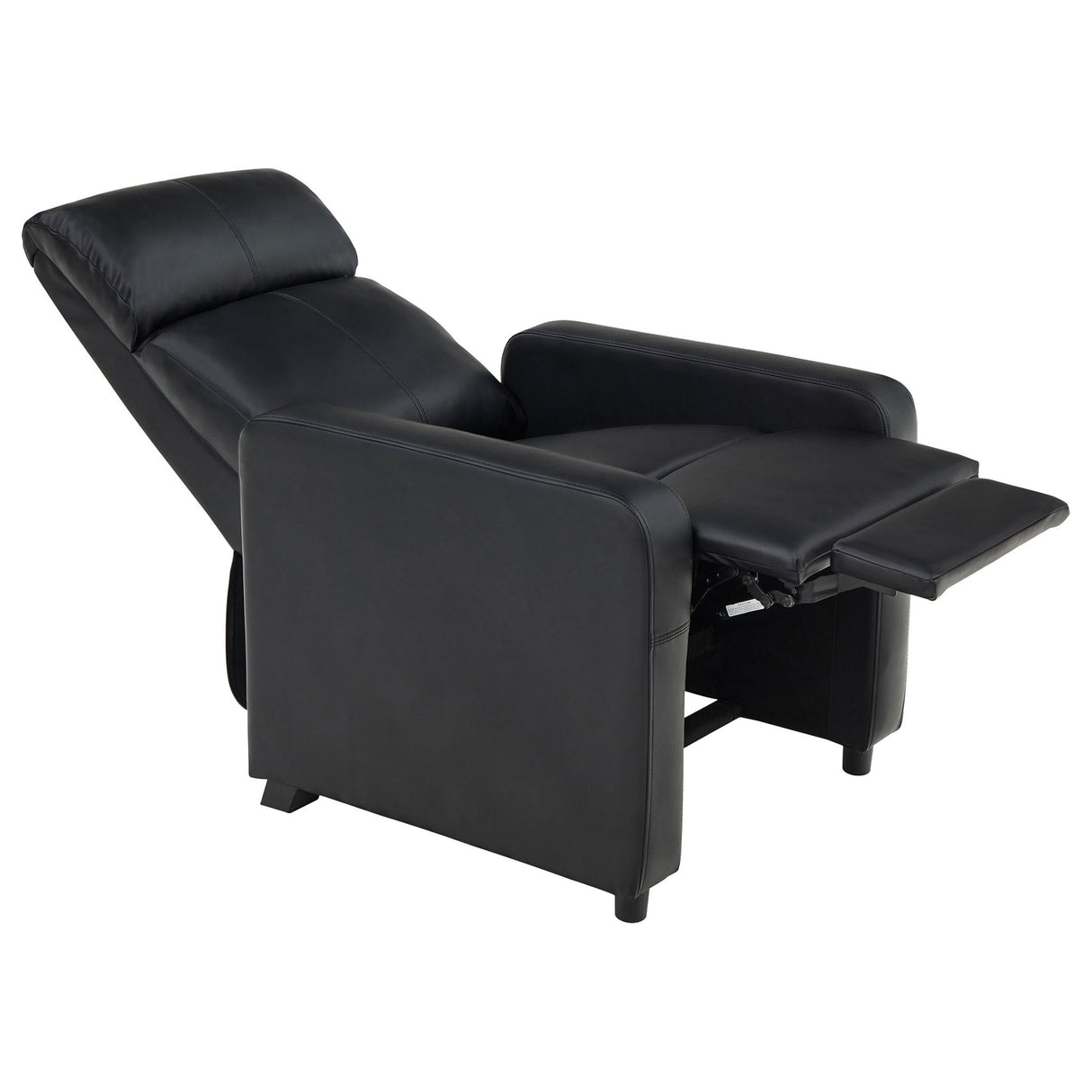 Warren - 5 Seater Home Theater With 4 Wedge Consoles Recliners And Storage Consoles - Black