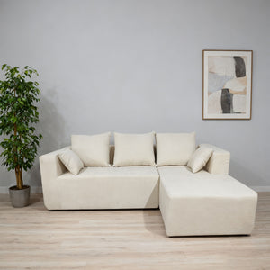 Modular Corner Sofa With Soft Fabric