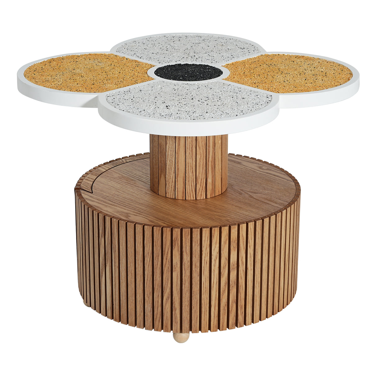 Unique Four-Leaf Clover Side Table for Living Room, Bedroom & Small Spaces