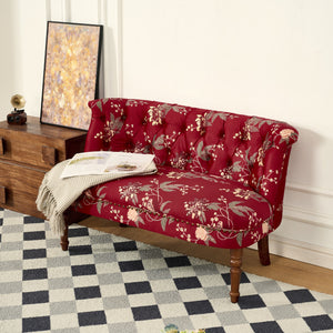 European Style Wine Red Sofa Chair