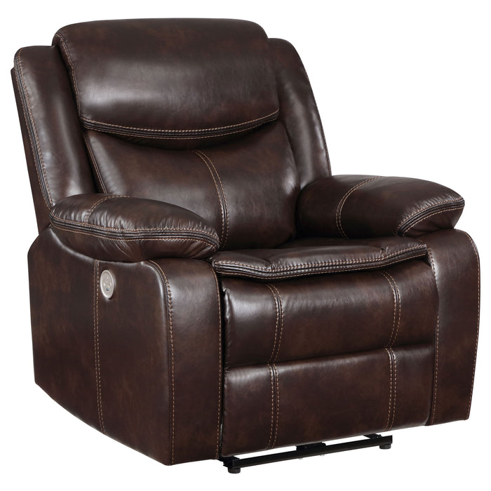 Power Recliner Chair with USB Charging - Dark Brown or Dark Gray