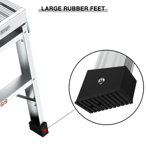 Work Platform Aluminum Portable Bench Folding Ladder