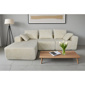 Corner Combination Sofa Sectional Couch With Soft Fabric