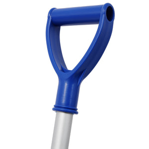 Portable Adjustable Height Snow Shovel with D-Grip Handle - Silver