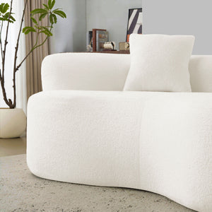 Modern Curved Loveseat