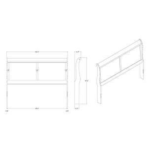 Charlston - Modern Sleigh Design Bed With LED