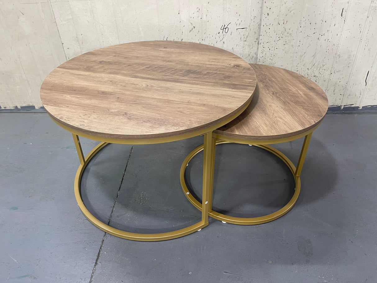 27.6in Nesting Coffee Table Set of 2