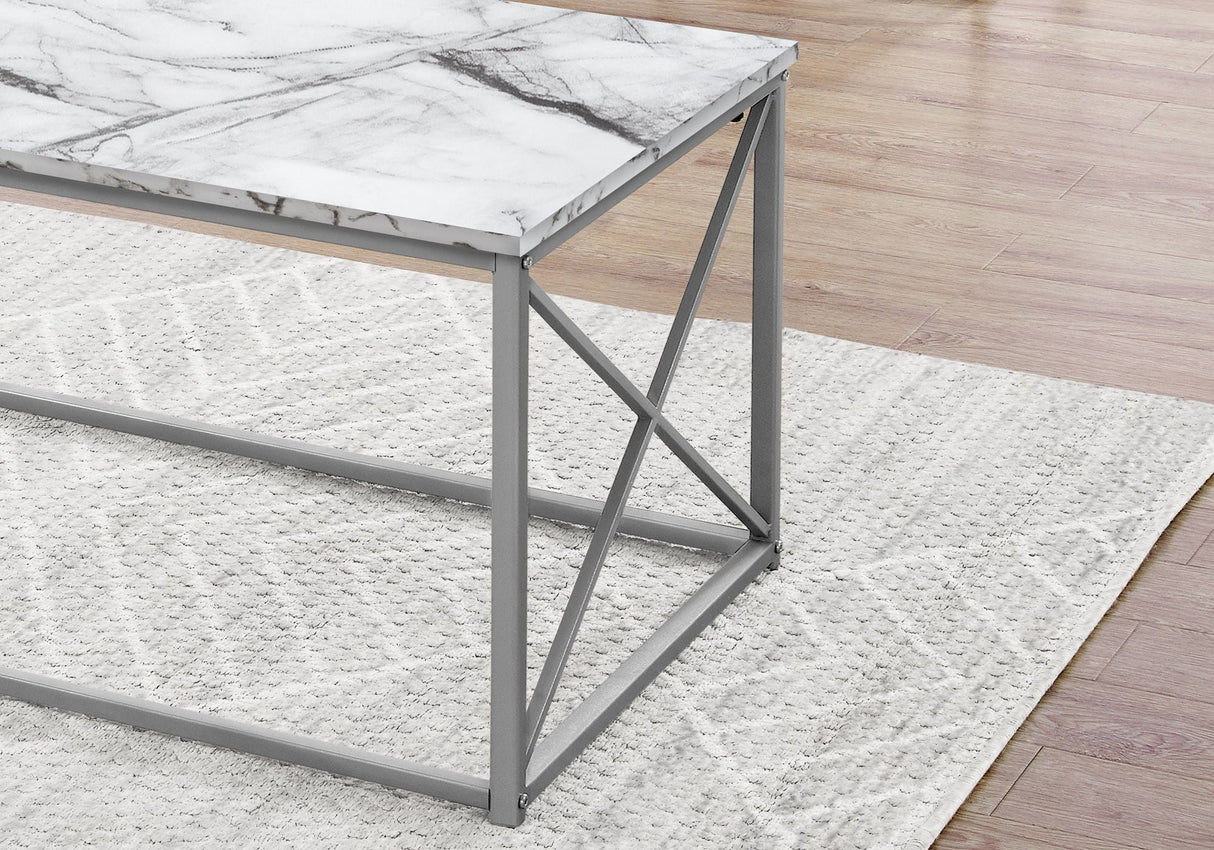 Table Set, Coffee, End, Side, Accent, Living Room, Marble Look Laminate, Contemporary & Modern (Set of 3) - Best Buy Furniture