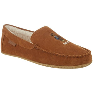 Ralph Lauren Men's Collins Bear Memory Foam Moccasin Slippers - Size 9