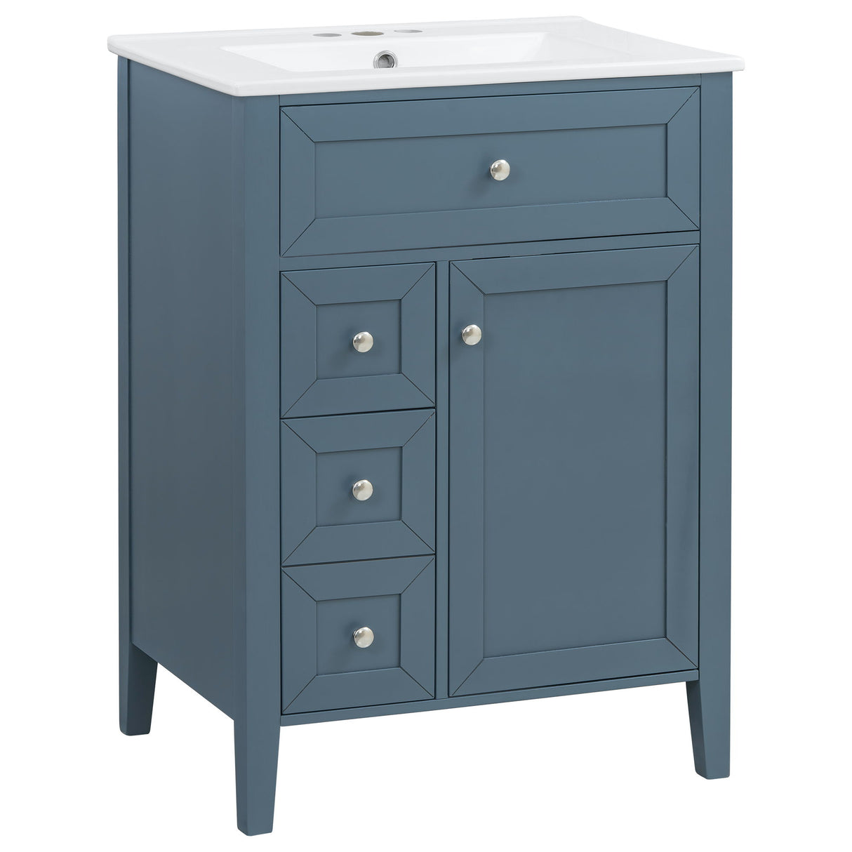 Bathroom Vanity With Sink, Soft Closing Cabinet