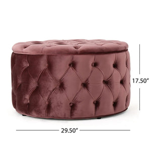 Modern Glam Ottoman Velvet - Best Buy Furniture