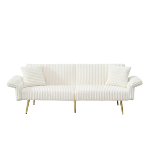 Luxury Foldable Double Sofa Bed With Folding Armrests