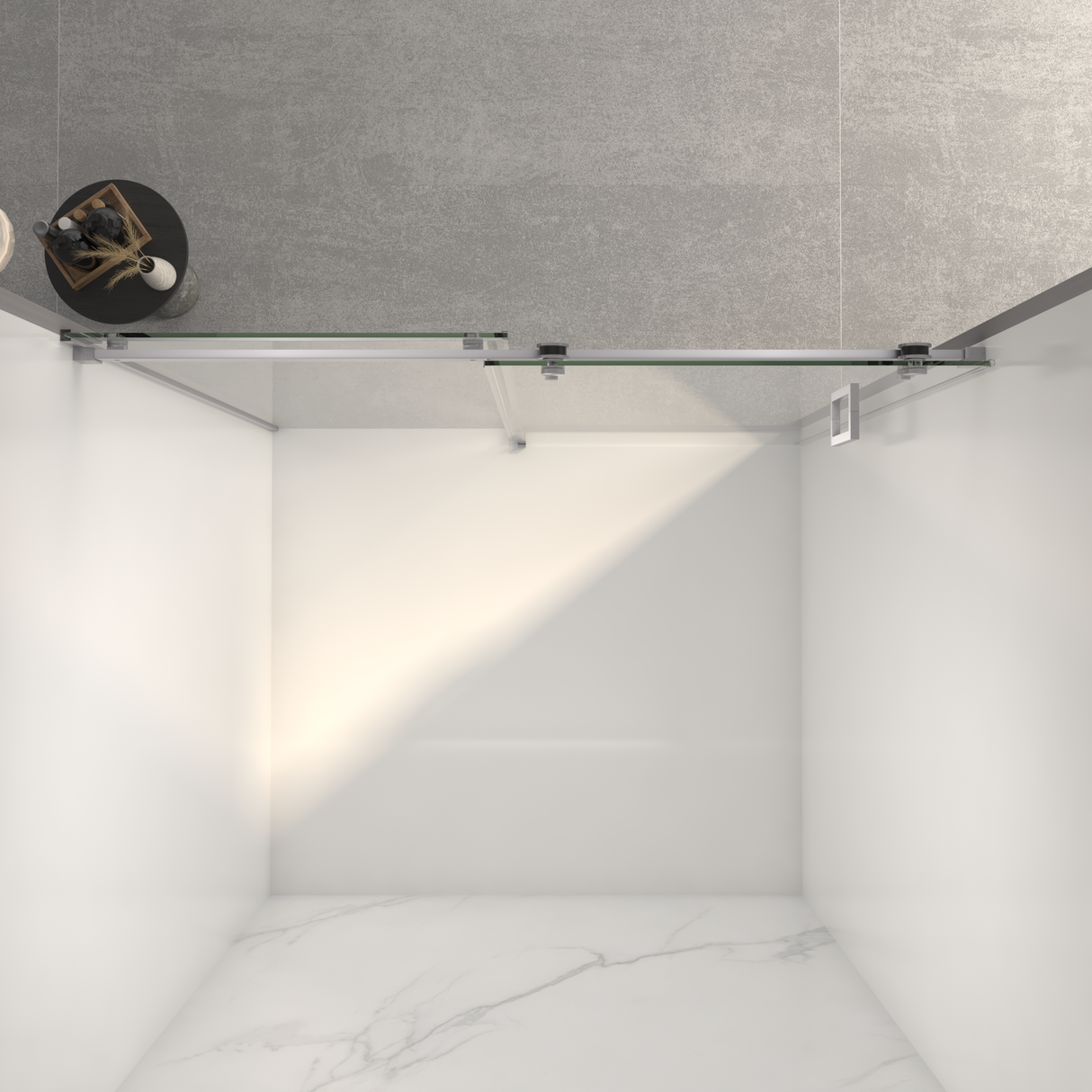 Frameless Sliding Shower Door - 56-60"W x 72"H