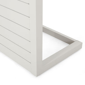 Aluminum Outdoor C - Shaped Side Table For Patio