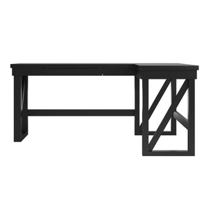 Crestwood Lift Top L Desk - Black