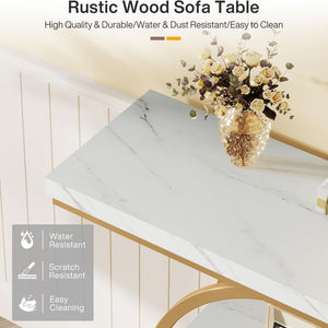 Console Table With 4 Tier Design For Living Hallway