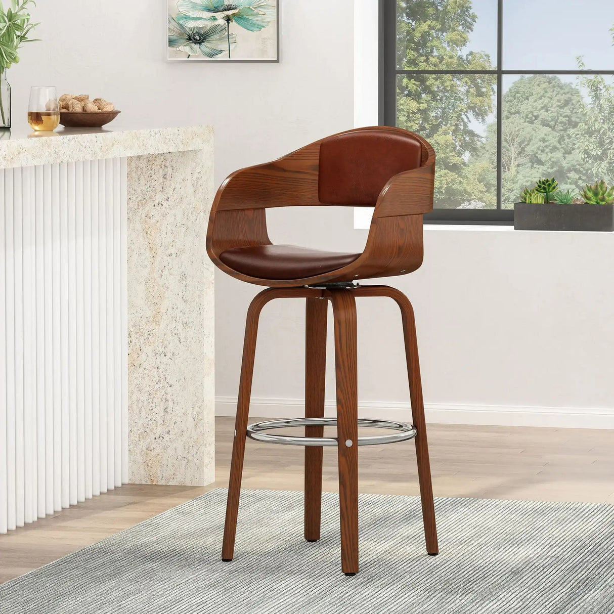 Modern Bar Stool, Swivel Function - Best Buy Furniture