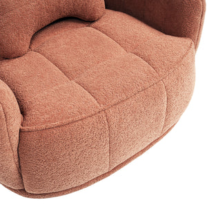 Louie 30.5" Modern Dog Sofa Bed with Bone Pillow, Medium, Spice