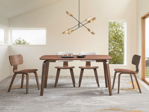 Casson - 5 Piece Dining Room Set - Walnut