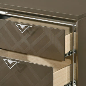Skylar - Nightstand - Champagne - Best Buy Furniture
