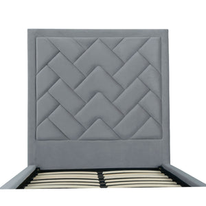 Crosby - Bed With Upholstered Headboard And Slats