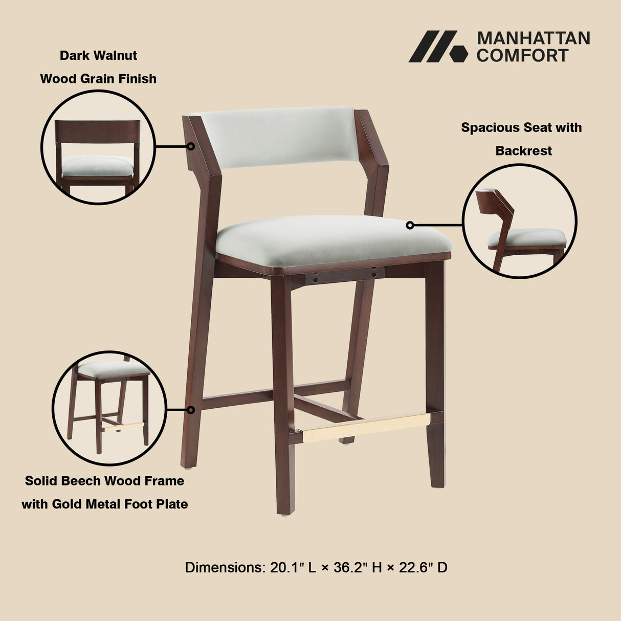 Patricia - Counter Stool