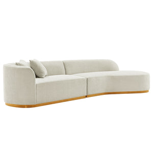 Daria - Sofa Sectional With Pillows, 2 Piece Design