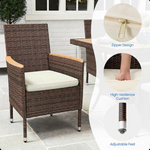 4 Piece All-Weather Patio Dining Chair Set