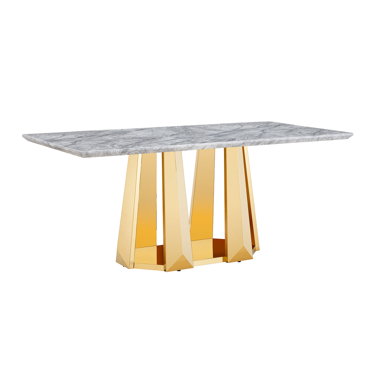 Marble Dining Table for 6 People