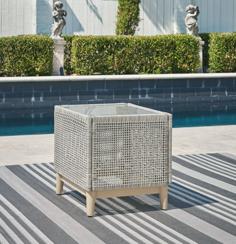 Seton Creek - Square End Table - Gray - Best Buy Furniture