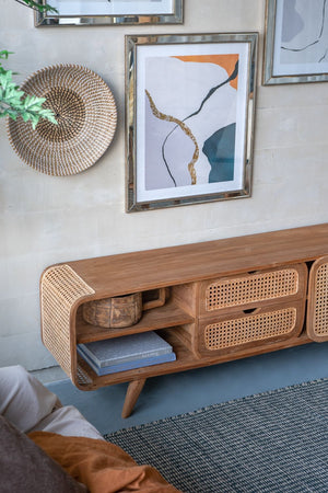 Teak Cabinet - Natural Wood / Brown