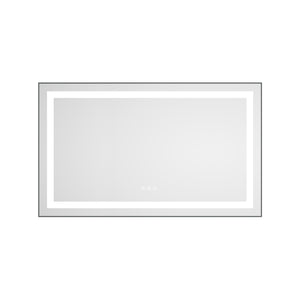 40 x 24 Inch LED Bathroom Mirror With Front And Backlight