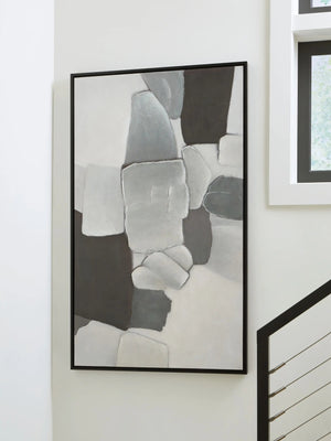 Adilson - Wall Art - White / Gray / Black - Best Buy Furniture